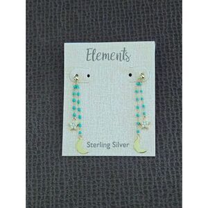 Elements Dangling Moon🌙 and Star⭐ Earrings